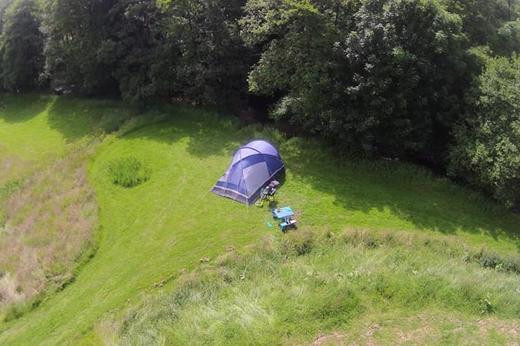 Caldbeck Camping from above